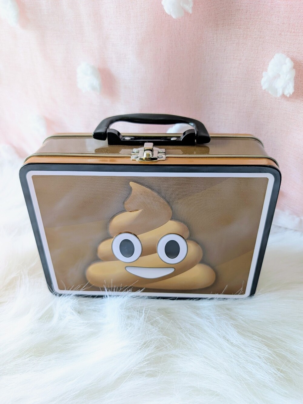 Poop Emoji, Metal Lunch Box, 2016, Excellent Condition, Collectors Item